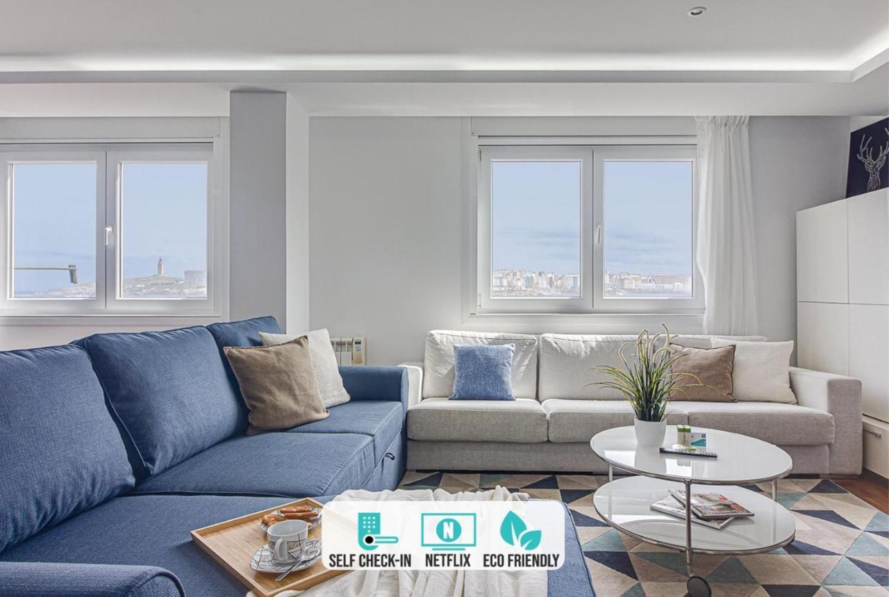 Riazor Ocean View Apartment A Coruña Zewnętrze zdjęcie